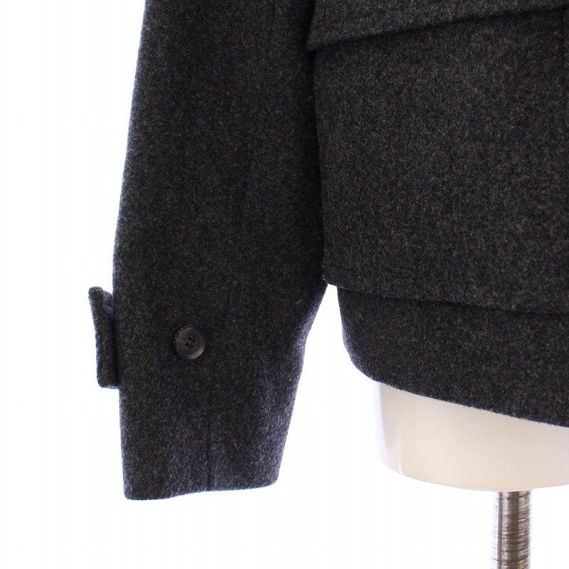 【中古】ベイジ BEIGE 23AW CHABANAIS シャバネ フーディコート アウター ショート丈 ウール 0 グレー COCWSW0500 ベイジ BEIGE 23AW CHABANAIS シャバネ フーディコート アウター