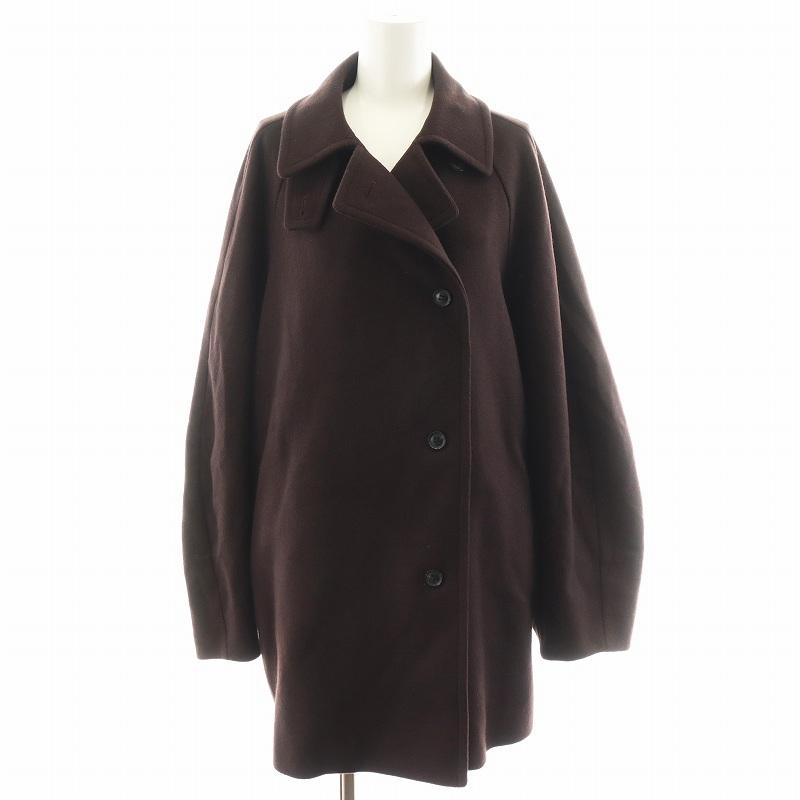 ベイジ BEIGE 24AW GABELLE ミドル丈スタンドカラーウールコート