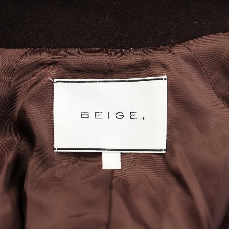 ベイジ BEIGE 24AW GABELLE ミドル丈スタンドカラーウールコート