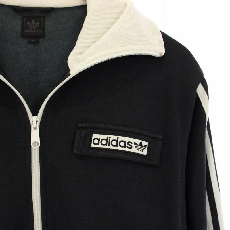 【美品】adidas トラックジャケット ジャージ 黒✕白 XL 希少 adidas アディダス トラックジャケット ジャージ アウター