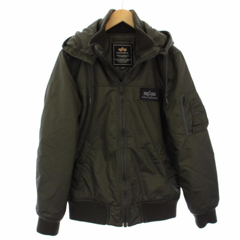 アルファ ALPHA フライトジャケット ブルゾン アウター L カーキ 20547