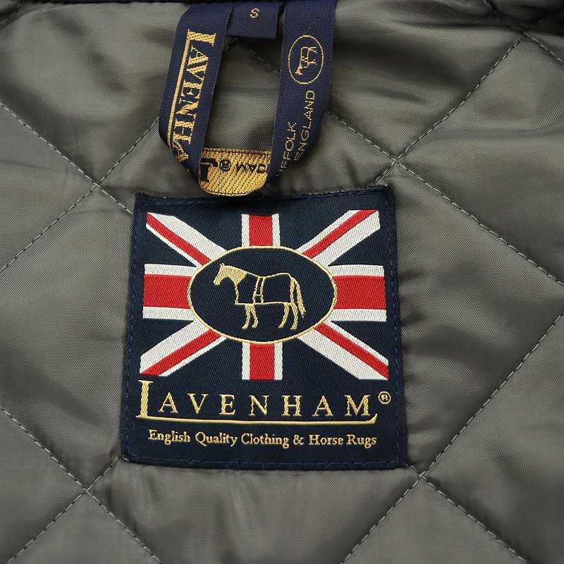 ラベンハム LAVENHAM キルティングコート 中綿 アウター S 紺 ネイビー