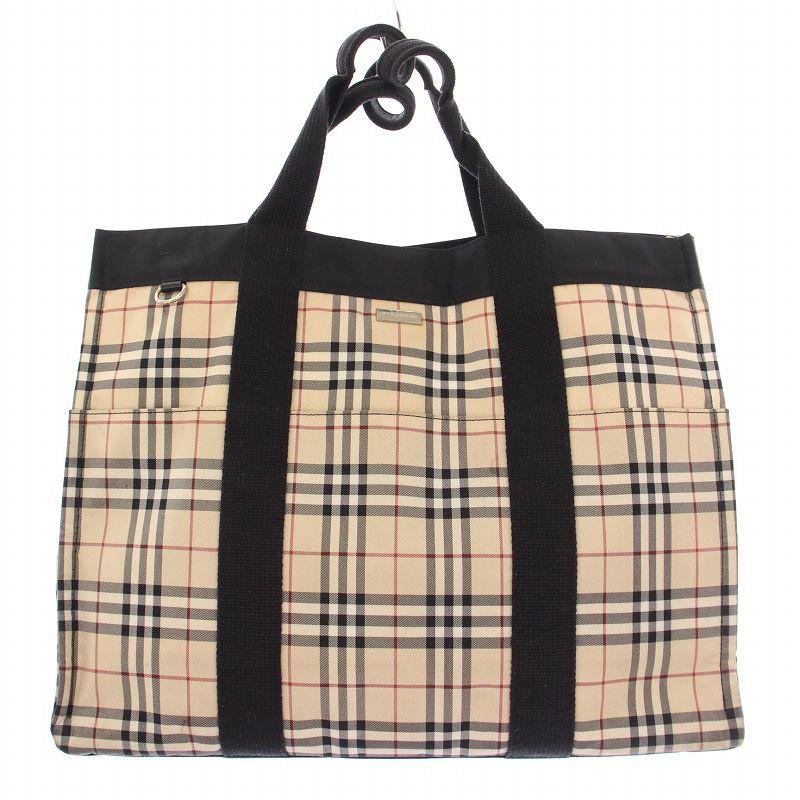 バーバリーズ ナイロントートバッグ ハンドバッグ ノバチェック