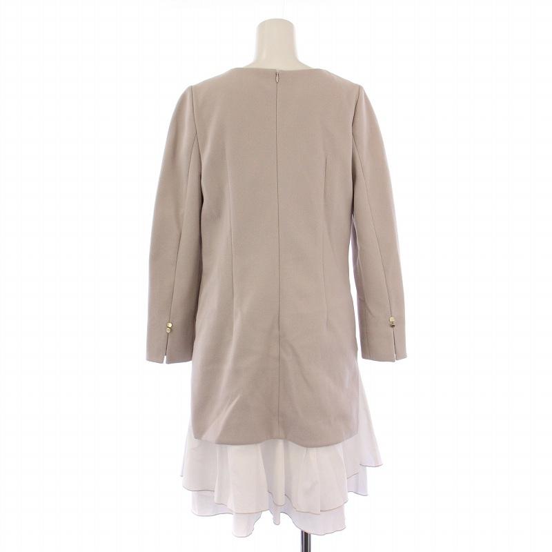 ジャスグリッティー JUSGLITTY 23AW バイカラーヘムカットワンピース
