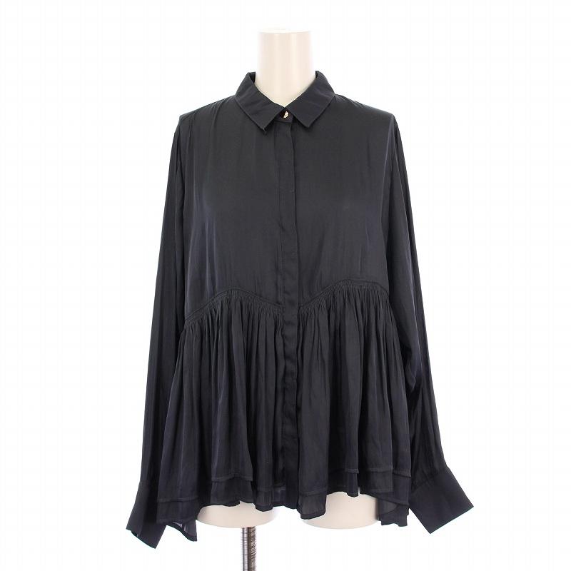 スローブ イエナ SLOBE IENA 24AW ペプラムティアードブラウス シャツ