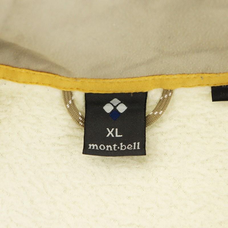 モンベル Montbell クリマエア フリースジャケット ロゴ XL 白