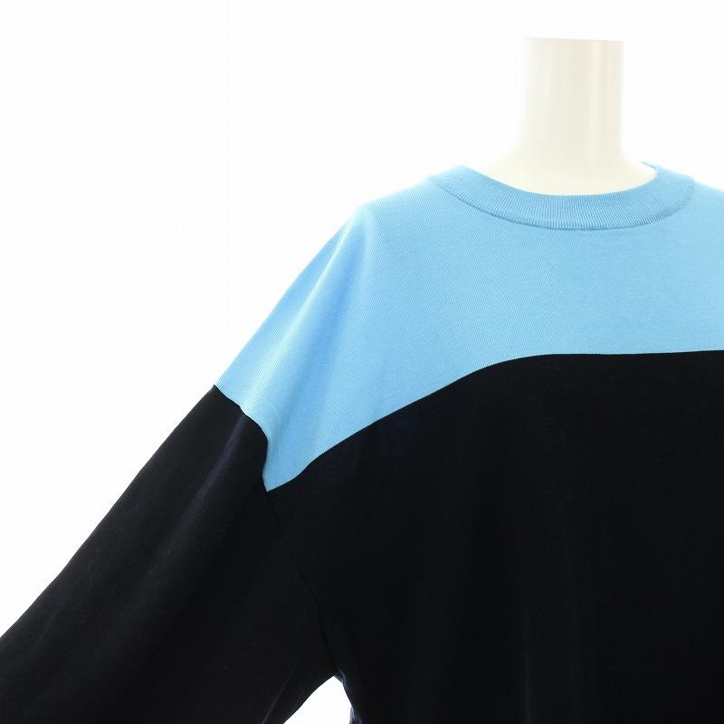 新品 ナゴンスタンス  ボーダーカットソー nagonstans(ナゴンスタンス)｜ボーダーアシンメスリット P.O/プル