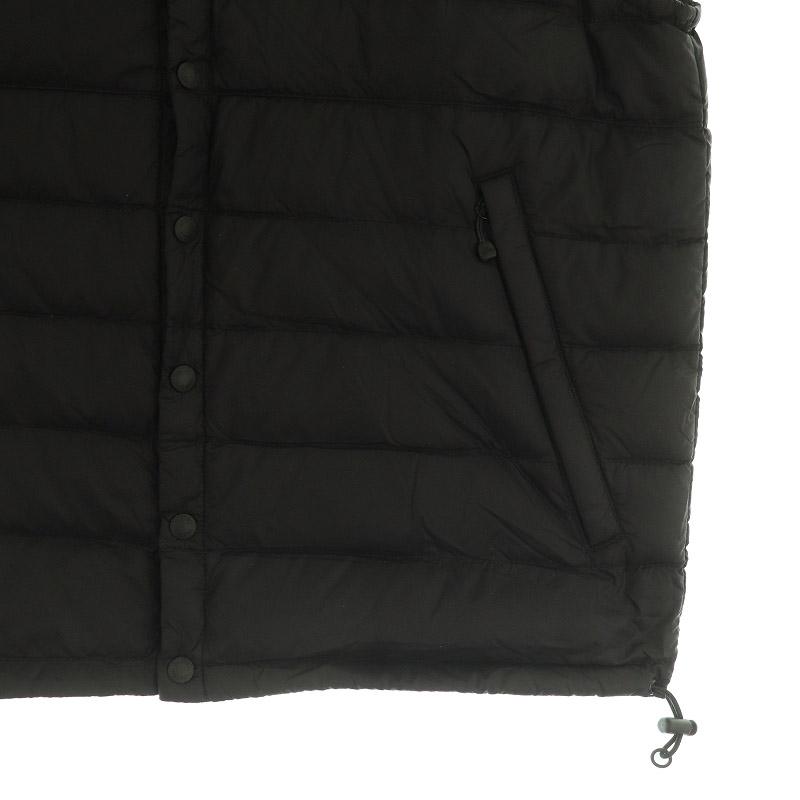 ダントン DANTON ダウンベスト Vネック ナイロン スナップボタン 34