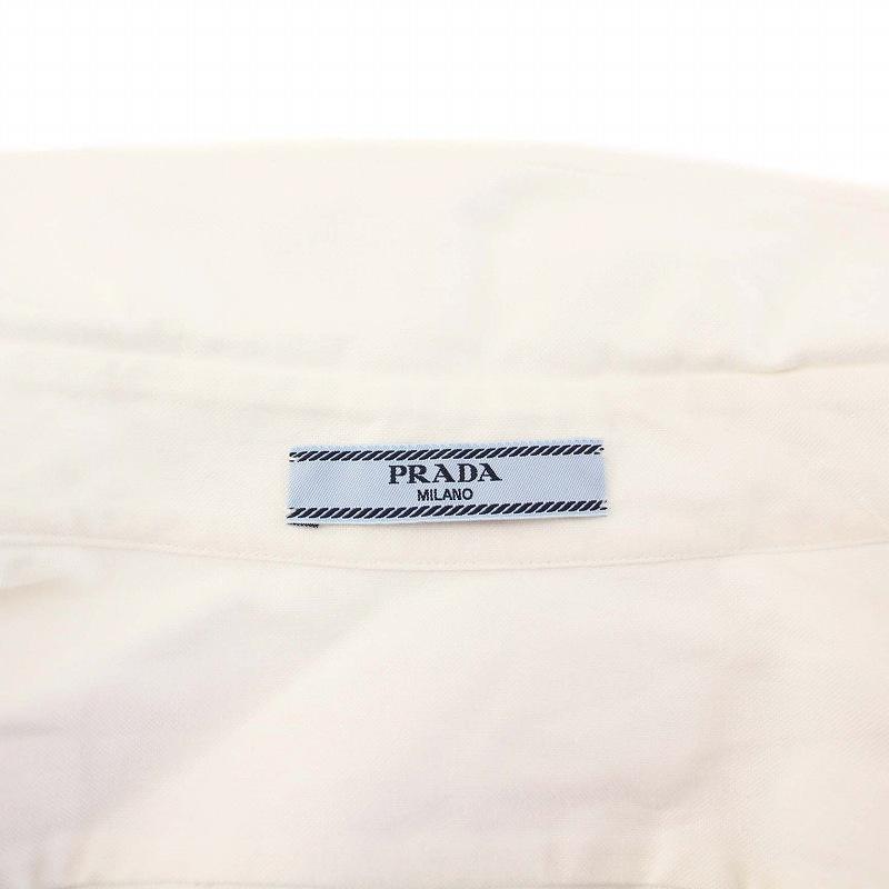 PRADA（プラダ） PRADA 23年製 ボタンダウンシャツ ブラウス 長袖 ロゴ