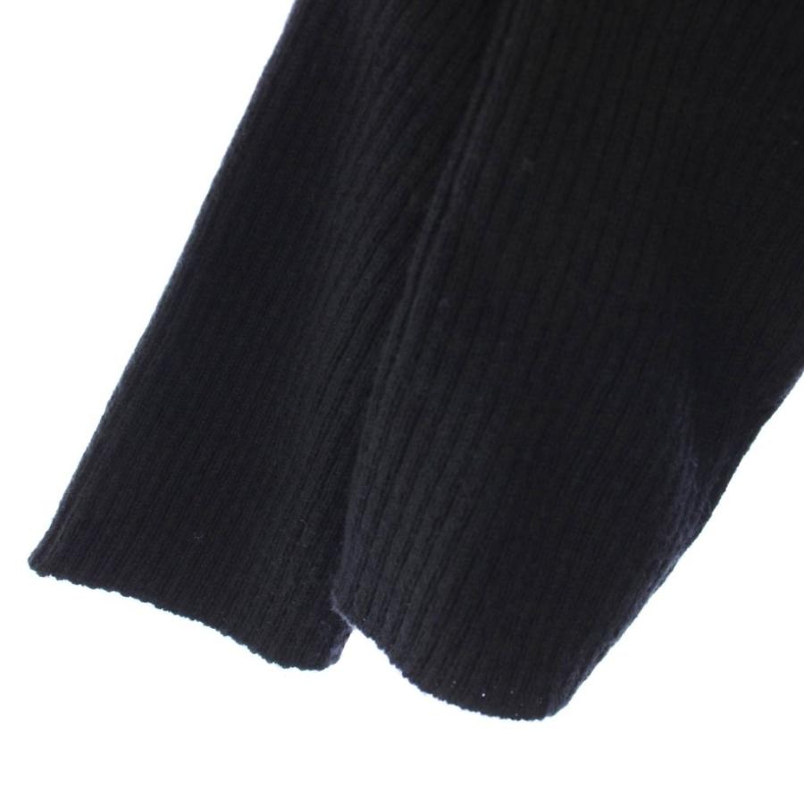 DIESEL ディーゼル ニットワンピース チェーン ロング 長袖 黒 /TK