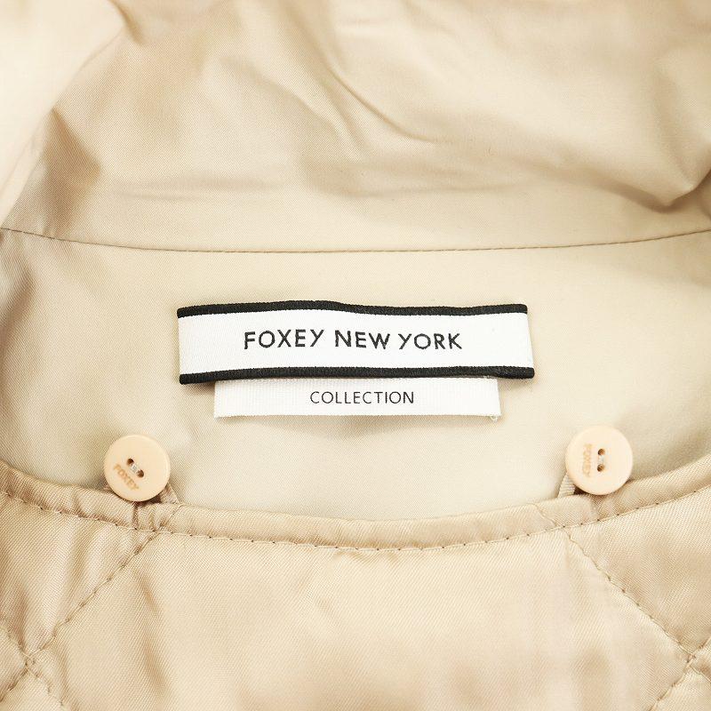 美品 FOXEY ベージュ ダブルジャケット 40 フォクシーニューヨーク FOXEY フォクシー ダブル ジャケット ショート ベージュ 40 - メルカリ