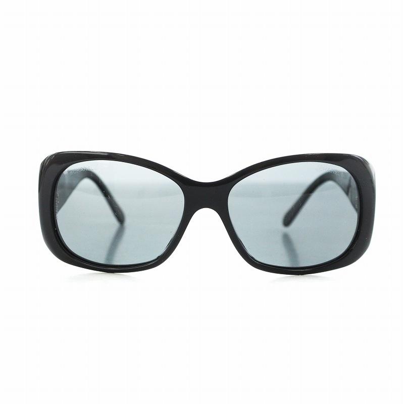 CHANEL（シャネル） ココマーク アイコン サングラス 55□15 135 黒