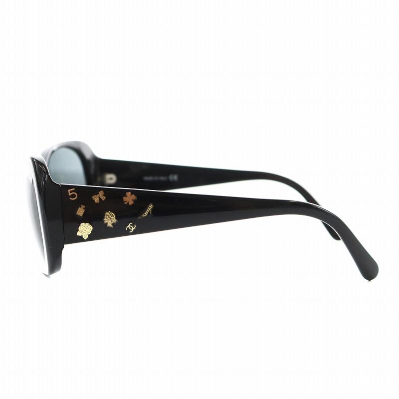 CHANEL シャネル ココマーク アイコン サングラス 55□15 135 黒