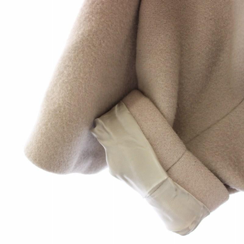 Deuxieme Classe Beaver Coat ベージュ Deuxieme Classe Beaver ノーカラー コート ベージュ