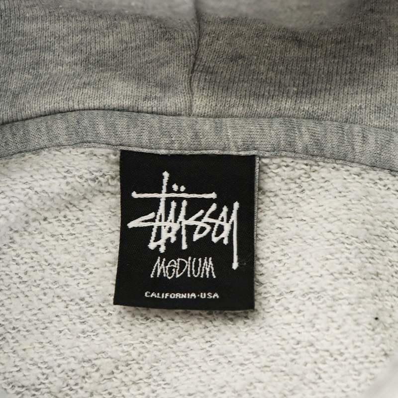 Stussy グレー プルオーバーパーカー STUSSY ステューシー パーカー プルオーバー メンズ Sportswear