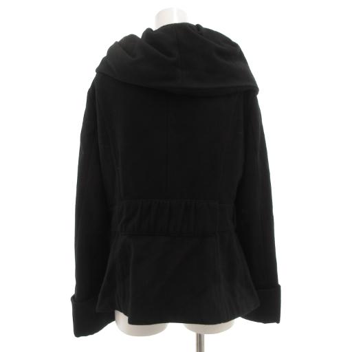 ザラ ベーシック ZARA BASIC ピーコート Pコート ウール L 黒 ブラック