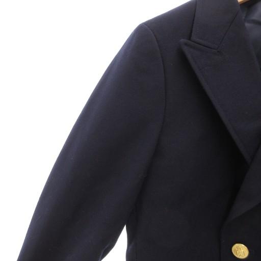 ジェイプレス J.PRESS NEW HAVEN CAMBRIDGE テーラードジャケット ブレザー ダブル ウール 115 紺 ネイビー 金ボタン |  | 03