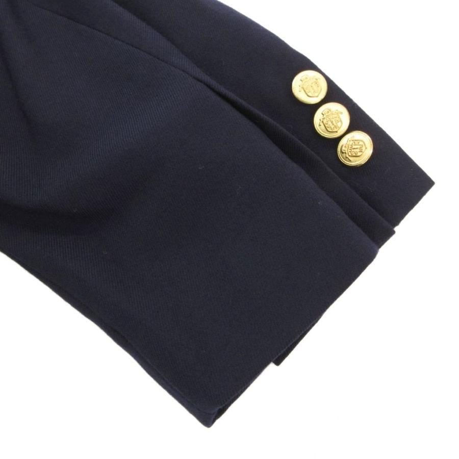 ジェイプレス J.PRESS NEW HAVEN CAMBRIDGE テーラードジャケット ブレザー ダブル ウール 115 紺 ネイビー 金ボタン |  | 05