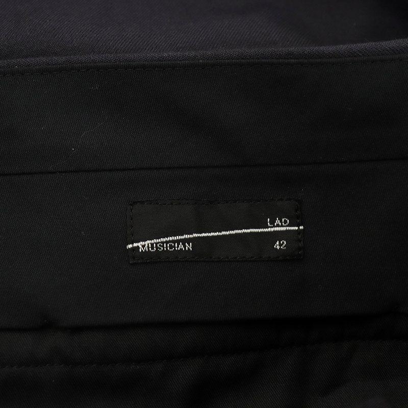 ラッドミュージシャン LAD MUSICIAN 2TUCK CROPPED WIDE SLACKS パンツ