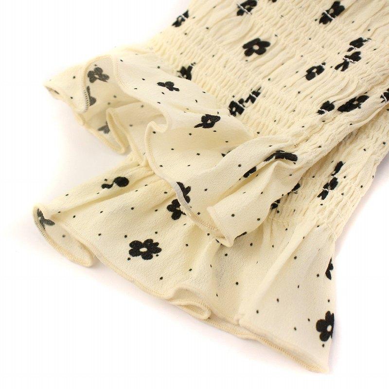 ファーファー furfur クラシカルフラワーオフショルワンピース