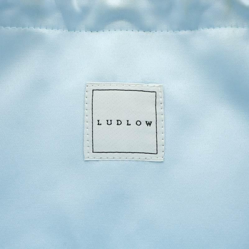 ラドロー LUDLOW 巾着 バッグ グレープモチーフ 刺繍 フリンジ ライト