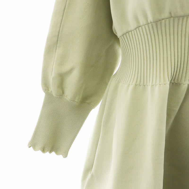 セルフォード CELFORD 21AW スカラップニットワンピース ロング丈 長袖