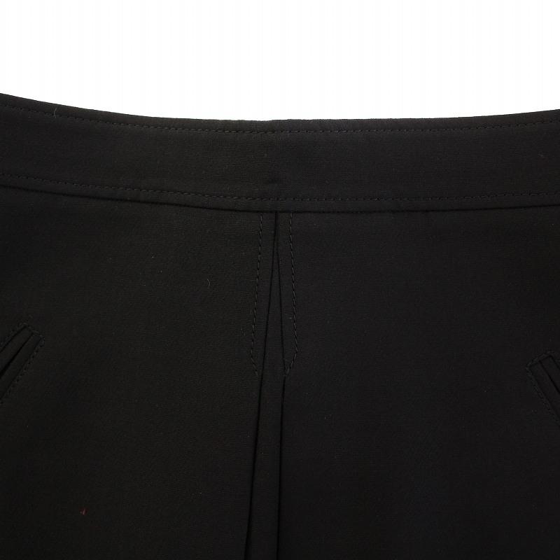 ヴァレンティノ ヴァレンチノ  VALENTINO フレアスカート タック ひざ丈 ストレッチ ウール シルク 38 黒 ブラック /BB レディース |  | 03