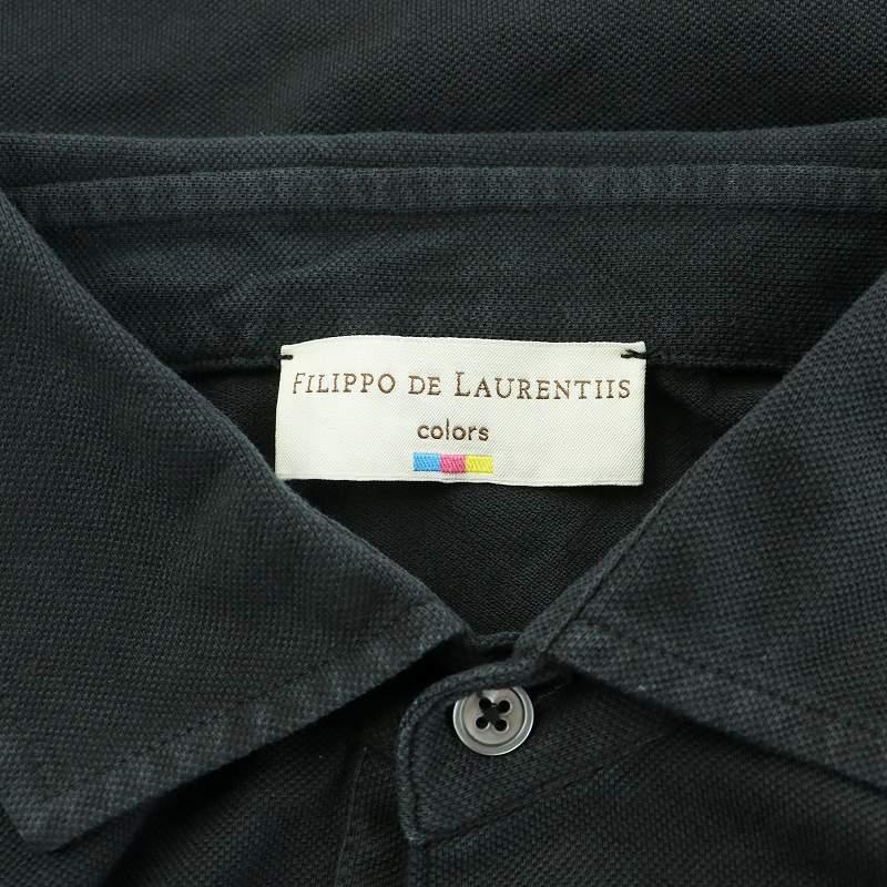 FILIPPO DE LAURENTIIS ネイビーポロシャツ FILIPPO DE LAURENTIIS〈フィリッポ・デ・ローレンティス〉公式