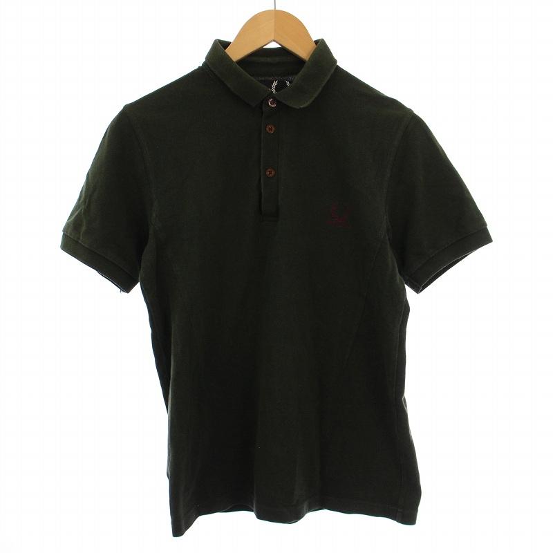 Fred perry ×RAF SIMONS ポロシャツ Sサイズ Raf Simons X Fred Perry ロゴ ポロシャツ | ブラック | FARFETCH JP