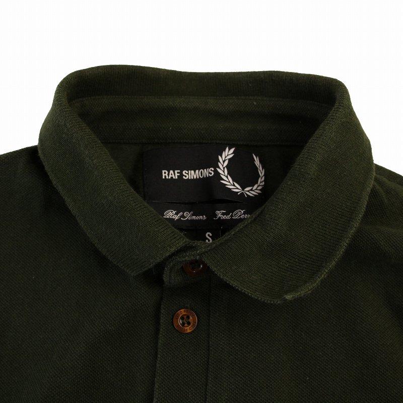 Fred perry ×RAF SIMONS ポロシャツ Sサイズ Raf Simons X Fred Perry ロゴ ポロシャツ | ブラック | FARFETCH JP