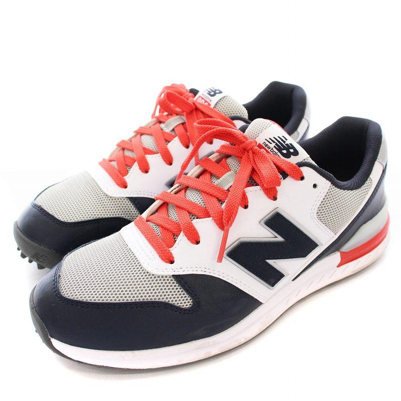 New Balance ゴルフシューズ トリコロール New Balance ニューバランスゴルフ ゴルフシューズ 白×ネイビー