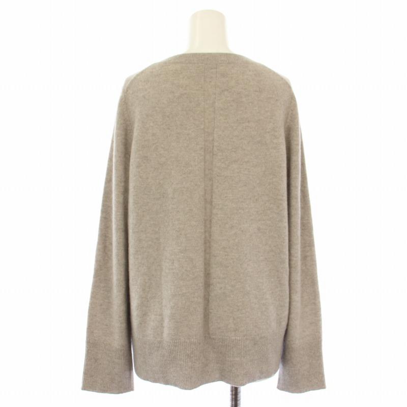 アリュード ALLUDE ニット セーター カシミヤ 長袖 XS グレージュ D