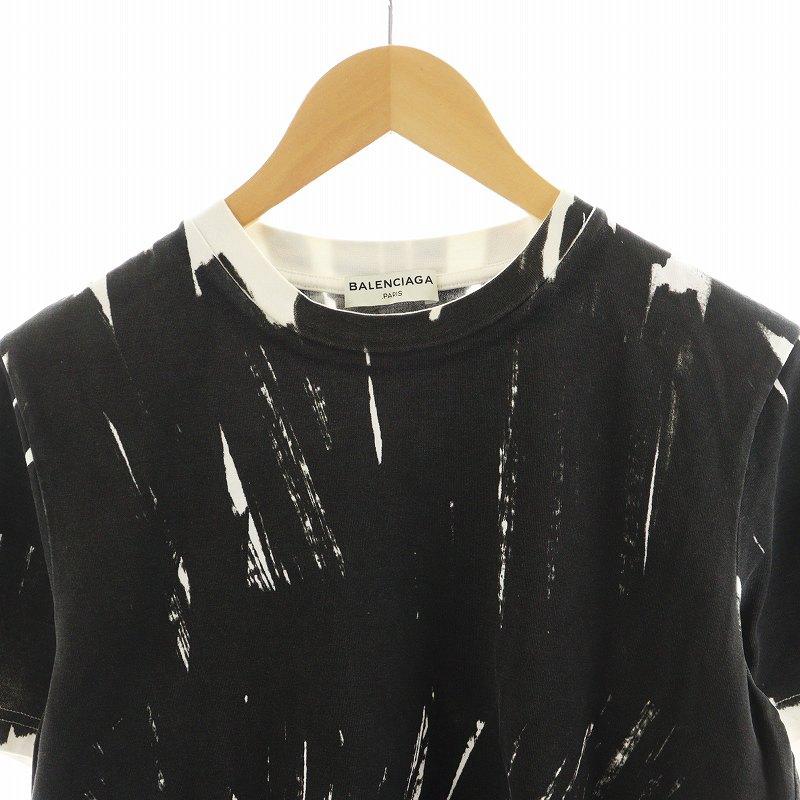 BALENCIAGA バレンシアガ 半袖 Tシャツ バックロゴ ブラック XS 人気】Balenciaga バレンシアガ 背面ロゴプリント 半袖 Tシャツ XS