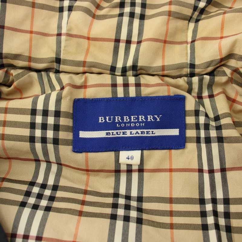 美品 BURBERRY BLUE LABEL メルトン ポンチョ フード着脱 M 【公式通販】