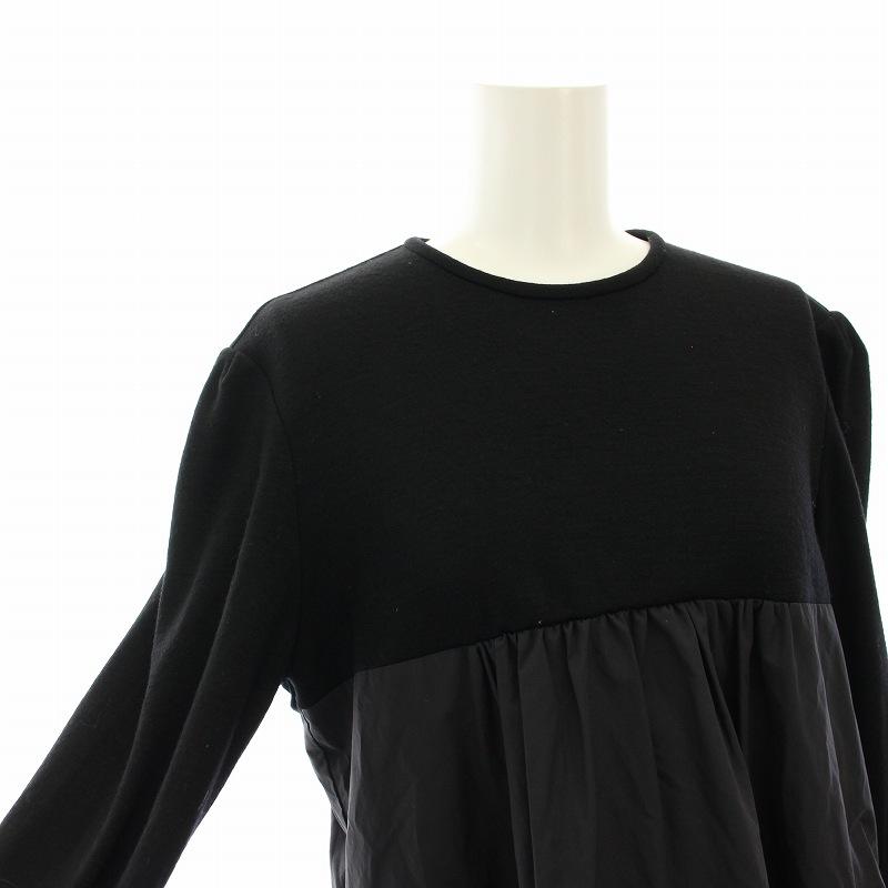 タグ付き】 ボーダーズアットバルコニー ティアードトップス 異素材