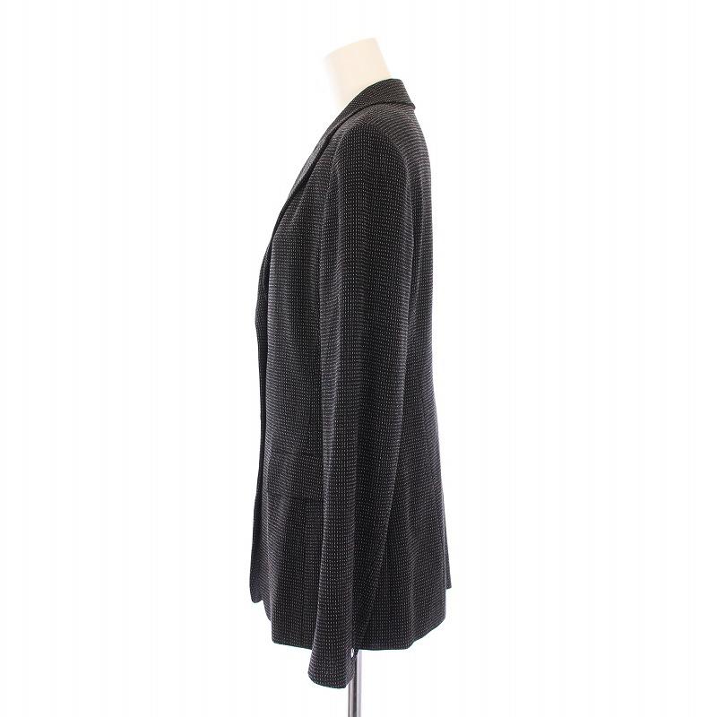 【美品】マックスマーラ　ウールシングルテーラードジャケット　ブラック　黒　40 Max Mara（マックスマーラ） テーラードジャケット アウター シングル