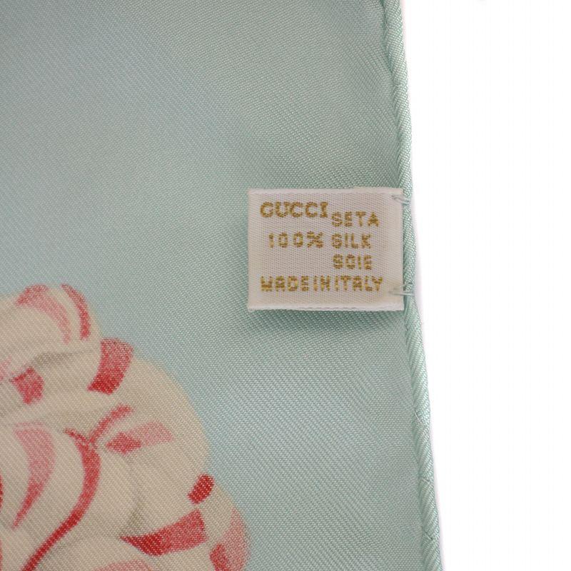 グッチ GUCCI スカーフ 総柄 シルク イタリア製 マルチカラー GUCCI グッチ スカーフ 総柄 シルク イタリア製 マルチカラー