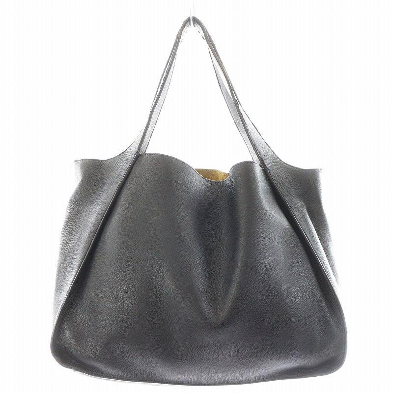 ステラマッカートニーハンドバッグトートバッグブラックレザー