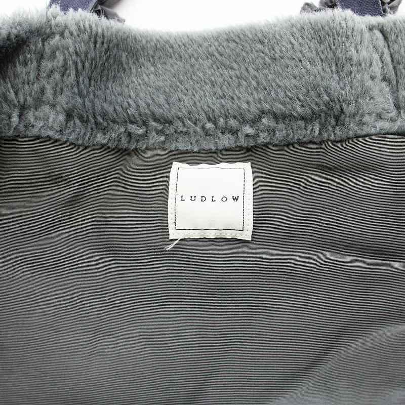 ラドロー LUDLOW フェイクファー トートバッグ ハンドバッグ フリル