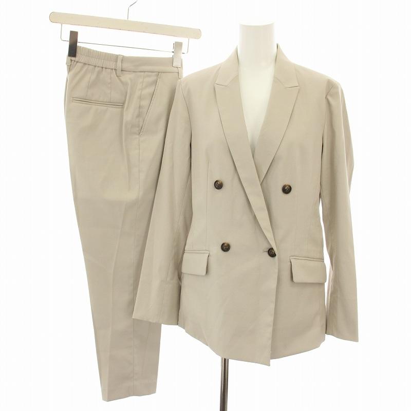 【美品】PLST プラステ 洗えるセットアップ ジャケットパンツベージュS、XS 美品】PLST プラステ 洗えるセットアップ ジャケットパンツ