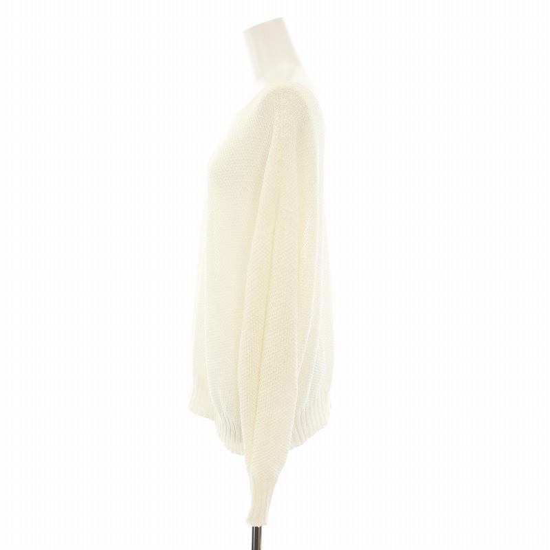 スピック&スパン Spick&Span 25SS ペーパーヤーン2WAYルーズプルオーバー ニット セーター 長袖 白 ホワイト 25080200543010 レディース Spick＆Span ニット セーター 「追加」ペーパーヤーン2WAYルーズ