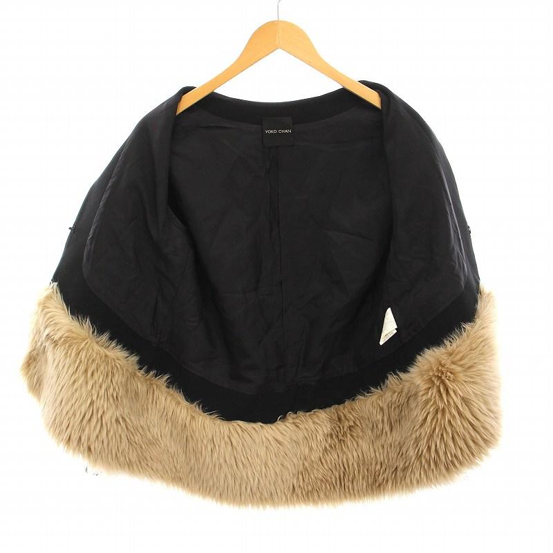 ヨーコチャン YOKO CHAN No-color Fur Jacket ノーカラー ファー