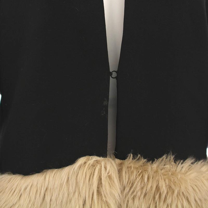 ヨーコチャン YOKO CHAN No-color Fur Jacket ノーカラー ファー
