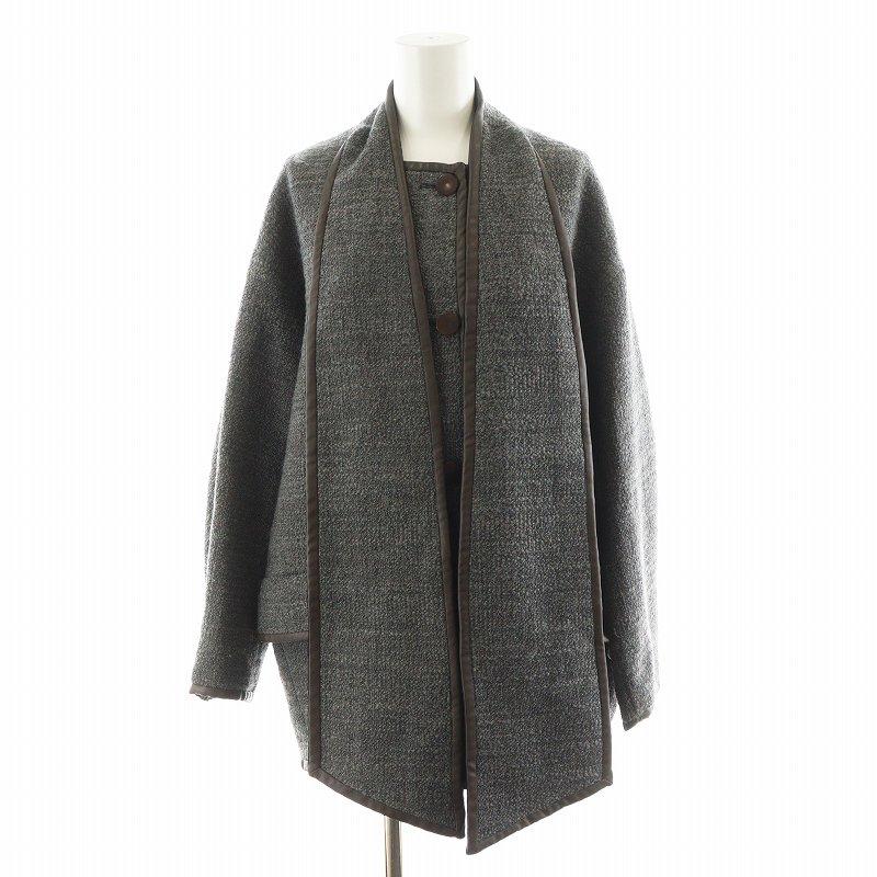 イエナ IENA × TSUJI NAOKO 23AW ツイードリボンコート ミドル丈