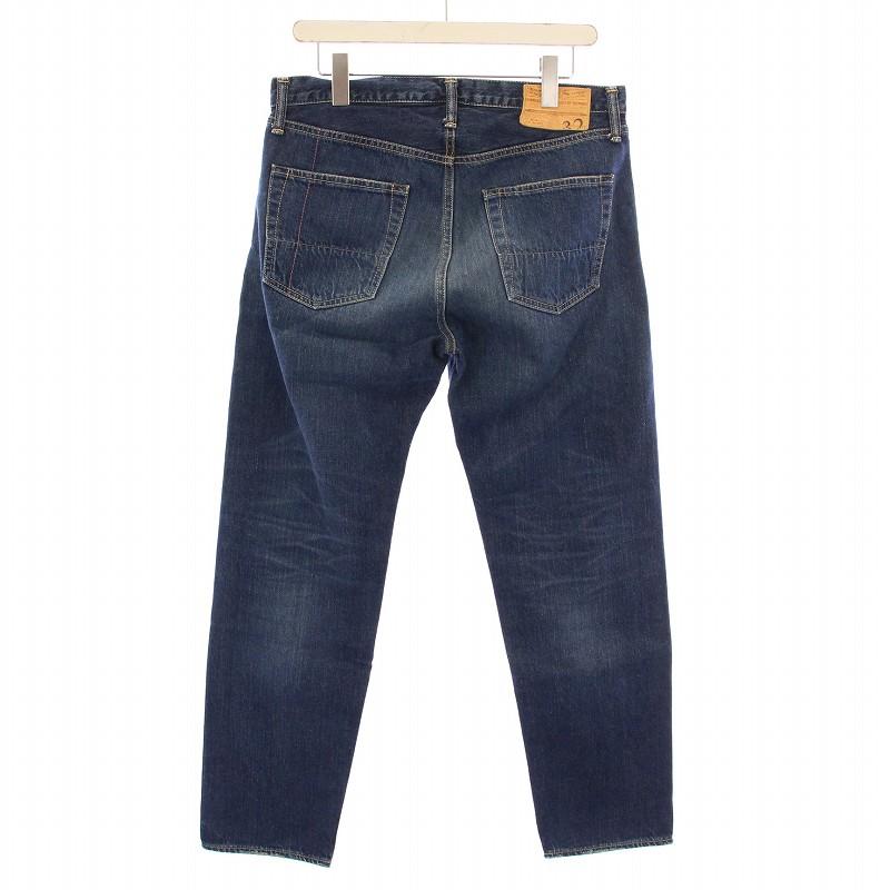 【中古】アナクロノーム 262 セルビッチ デニムパンツ ジーンズ ボタンフライ ロゴパッチ レザーパッチ インディゴ アナクロノーム anachronorm 262 セルビッチ デニムパンツ ジーンズ