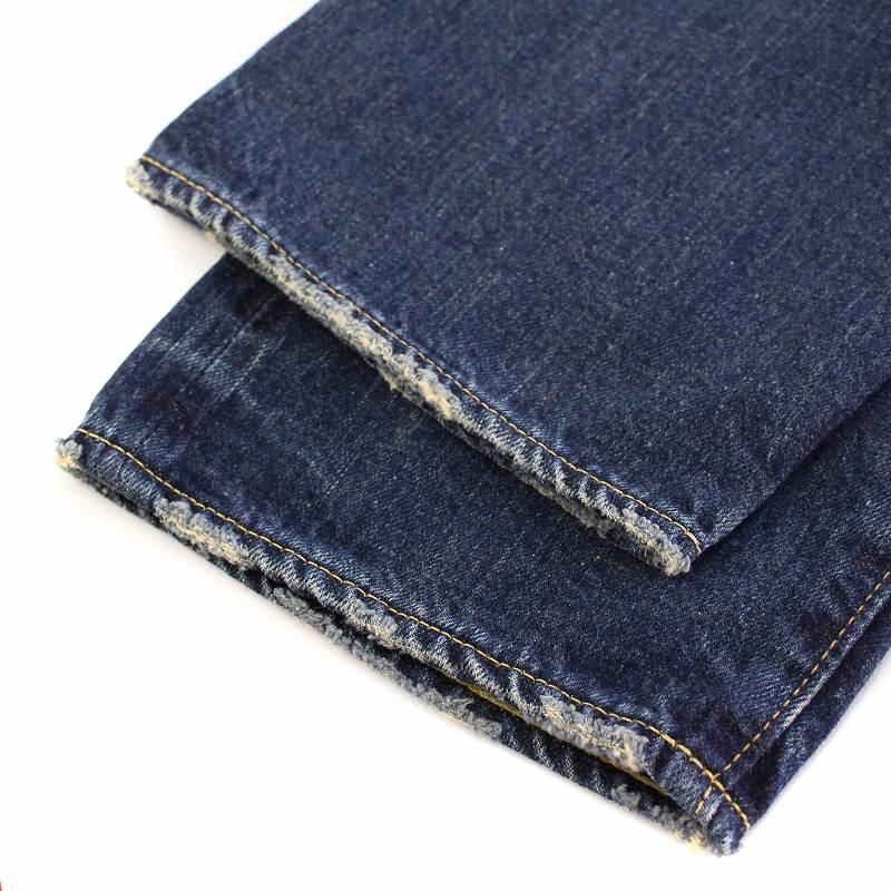 Anachronorm 日本製 デニム 34濃紺 L相当　レザーパッチ アナクロノーム anachronorm 262 セルビッチ デニムパンツ ジーンズ