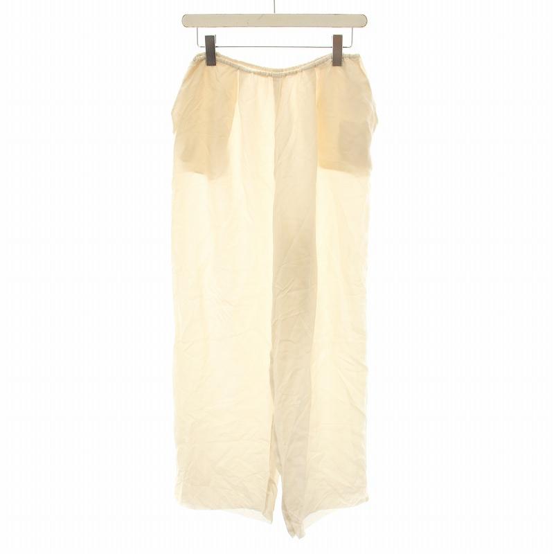 【中古】未使用品 エトレトウキョウ カットオフキュプラリラックスパンツ M ベージュ 1224320152-0 レディース 未使用品 エトレトウキョウ ETRE TOKYO カットオフキュプラリラックス