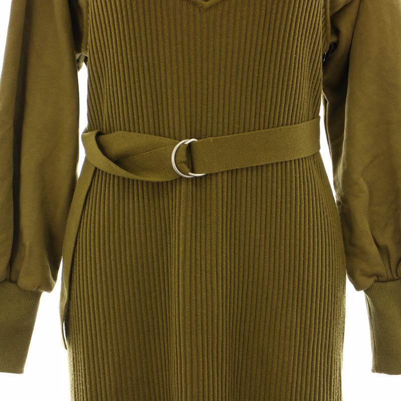 アメリヴィンテージ スウェットニットドレス ニットワンピース ロング