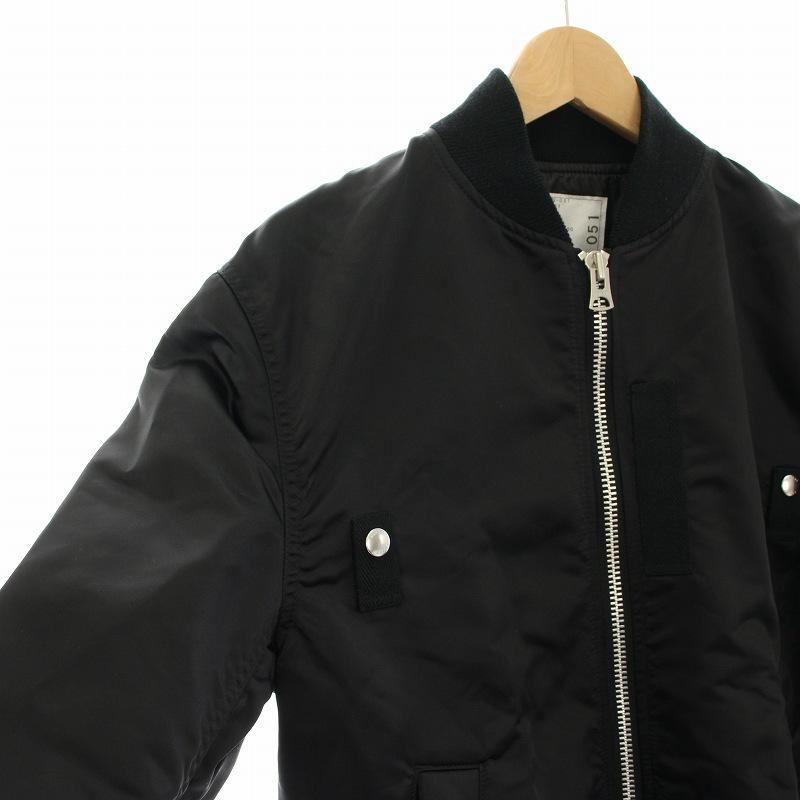 sacai 24aw ジャケット 1 黒　【定価15万9千】 サカイ sacai 24AW ナイロンツイルブルゾン Nylon Twill Blouson