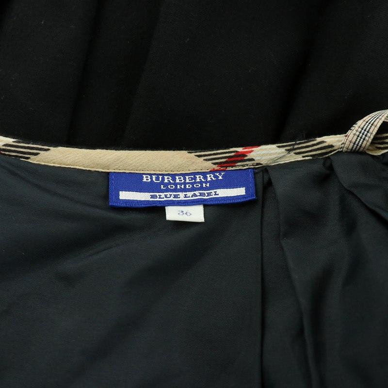 BURBERRY BLUE LABEL デニム スカート ノバチェック フレア BURBERRY BLUE LABEL デニム スカート ノバチェック フレア
